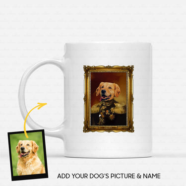 Personalized Dog Gift Idea - Royal Dog's Portrait 2 For Dog Lovers - White Mug